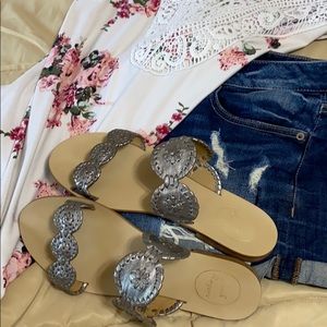 Jack Rogers Lauren Sandal size 8.5 Authentic